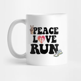 Peace Love Run Mug